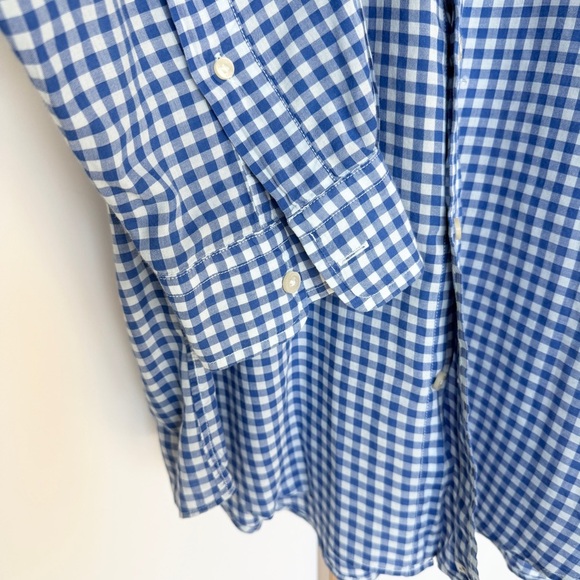 Vineyard Vines Men's Slim Fit Blue Gingham Long Sleeve Shirt L Casual Spring - Picture 7 of 11